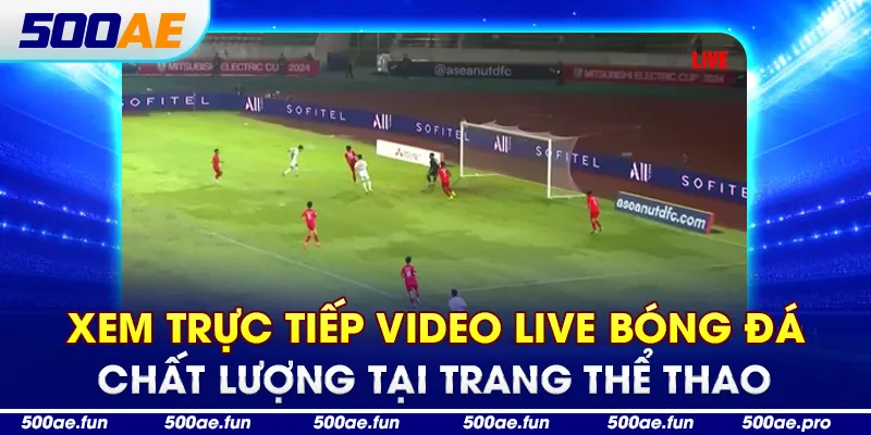 Xem trực tiếp video live bóng đá chất lượng tại trang thể thao